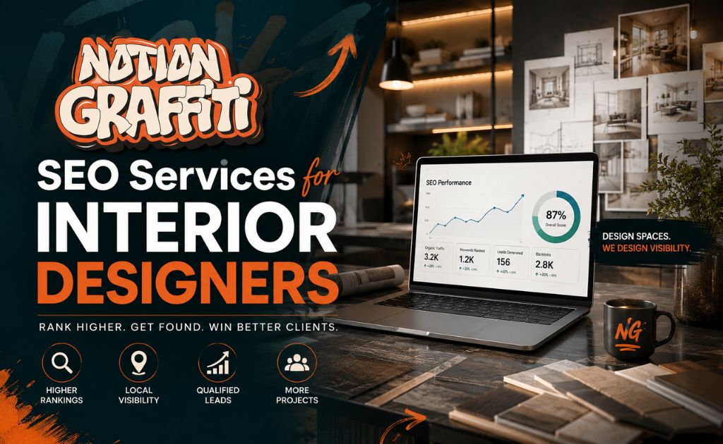 Digital marketing and SEO for Interior Designers to grow online visibility and client enquiries